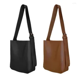 Evening Bags Trendy And Functional Solid Color Handbag PU Shoulder Bag Perfect For Professionals Students