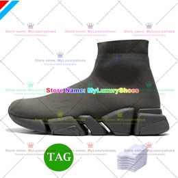 Designer Shoes Running Shoes Platform Men Mens Woman Shiny Knit Speed 2.0 1.0 Trainer Runner Sneaker Sock Shoe Nice Master Emed Womens Sneakers Speeds Booties 444