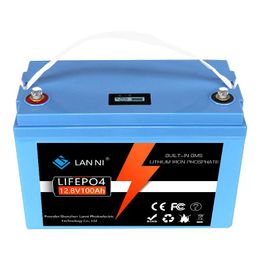 Electric Vehicle Batteries Lifepo4 Battery 12V100Ah Has Built-In Bms Display Sn Which Is Used For Golf Cart Forklift Inverter Camperva Otjhz