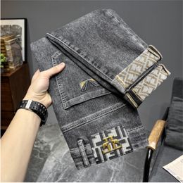 Men's Jeans designer Spring Summer Thin 2024 New Luxury for Men Youth Trend Korean Slim-fit pants Versatile Slim Fit Pants 28-38