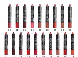 Selling Longlasting Soft Lipstick 19 Colours Powdery Matte Lip stick Pencil Makeup Matte Lipstick Pencil sharpener240H7012743