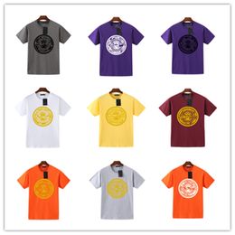 Fashion brand pure cotton t-shirt men's and women's loose letter printed top t-shirt {The color sent is the same as the photo}