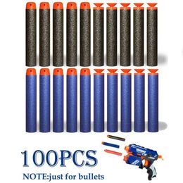 Gun Toys Bullet Fillable Arrows for Nerf n-strike Elite Series Blasters Toy for Kids Gun Blue Soft Bullet Foam Guns Accessories Fake Gun 240307