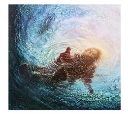 5 HAND OF GOD SAVE ME Art HD Cavnas Print of Jesus Christ High Quality Home Decor Wall art oil painting On canvas5614436