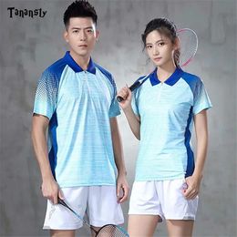 Sports shirt polo Badminton shirts Women/Mens Table Tennis shirt clothes Quick dry sportswear T-shirt ladies Polyester 240304