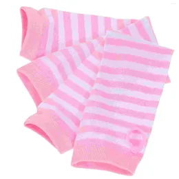 Knee Pads 1 Pair Of Elbow Length Knit Oversleeve Thumbhole Fingerless Elastic Stretch Long Gloves