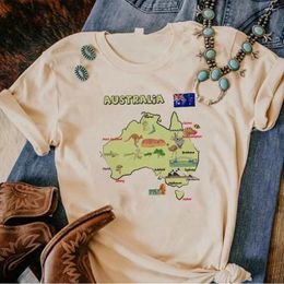 Women's T Shirts Australia Koala Tshirt Women Y2K T-shirts Female Harajuku Funny 2000s Clothing