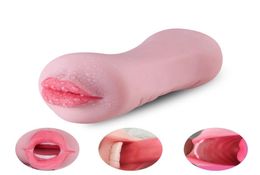 Penis Massager Silicone Aircraft Cup Male Masturbator No Vibrator Real Pussy Vagina 3d Mouth Deep Throat Adult Sex Toys for Men Q08660541