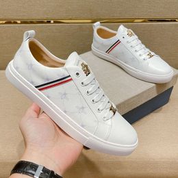 Luxury Designer Little Bee White Shoes Mens Board High Edition Leather Casual Cool Trainers CKJZ