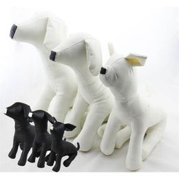 Cute New Pet Torsos Models PVC Leather Models Dog Mannequins Pet Clothing Stand S M L DMLS-001D LJ201125260A