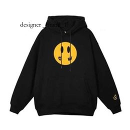 Drew Hoodie Designer Hoodie Drew Mens Hoodiesmiley Face Yellow Man Retro Draw Hoodie Letters Print Sweatshirt Women's Tshirt Spring Trend Long Sleeve Top High 4014