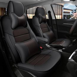 Car Seat Covers Luxury Full Set Custom Leather For 206 2004 2008 2010 2012 Auto Accessories Protective Case Interior