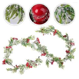 Decorative Flowers Christmas Rattan Simulate Cane Home Decoration Berry Vine Branch Ornament Garland