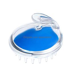 Hair Brushes Crystal Transparent Shampoo Brush Head Mas Bath Sile Meridians Comb Manufacturer Drop Delivery Products Care Styling Tool Dhpqf