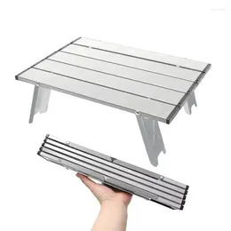 Camp Furniture Mini Camping Table Ultralight Portable Aluminum Alloy Outdoor Roll-Up Folding For Backpacking Picnic BBQ