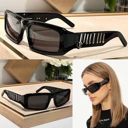 Retro Women Designer Sunglasses PERI044 Retro Women Fashion Sunglasses Acetate Square Frame Black UV400 Lens Top Quality 2024ss New Trendy Glasses