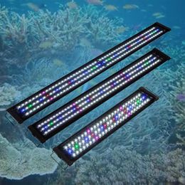 30 45 60 90 120cm LED Waterproof Aquarium Light Full Spectrum for Freshwater Fish Tank Plant Marine Underwater Lamp UK EU plug258y