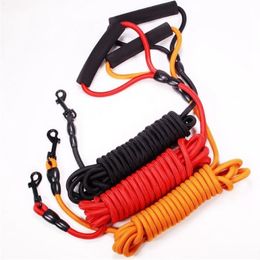 8MM 10MM 13MM Dog Collars & Leashes Pet Leash Braided UANGLE Nylon Rope Leash Couple For Walking Training Dogs 2-10M Available344M