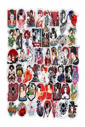 Pack of 50Pcs Whole Japanese Geisha Stickers Waterproof Sticker For Luggage Laptop Skateboard Notebook Water Bottle Car decals4676518