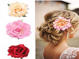 spring new listing wedding hairstyle bridal rose flower hairpin brooch party bridesmaid hair clip hair band accessories5415791