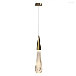 Pendant Lamps Water Drop Meteor Shower Cluster Modern LED Crystal Ceiling Light