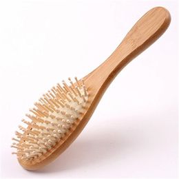 Party Favour Natural phyllostachys pubescens Bamboo comb Brush Healthy Care Massage Wood Hair Combs Antistatic Detangling Airbag Hairbrush Hair Styling Tool LT831