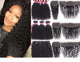 9A Peruvian Virgin Hair Bundles with Closures 4X4 Lace Closure Or 13X4 Ear To Ear Lace Frontal Closure Human Hair Weave With Lace 6660384