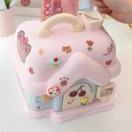 Boxes Coin Anime Piggy Bank Tip Box Money Keeper King Shop High Quality Euro Banknote Children Eater Safe Alcancia Cute Room Decor