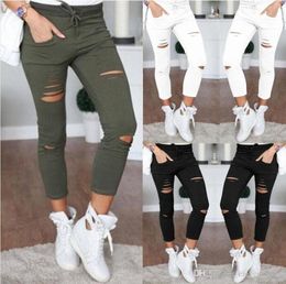 2023 New women fashion slim hole sporting Leggings Fitness leisure sporting feet sweat pants black gray navy blue hollow trousers9070430