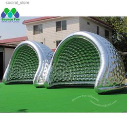 Toy Tents Personalised Stage Marquee Inflatable Dome Igloo Tent Oxford Half Luna Disco Trade Show House Building With Continuous Blower L240313