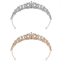 Headpieces Adult Elegant Princess Crown Headwear Girls Chic Semicircle Jewelry With Rhinestones For Masquerade Ball Banquet Cosplay