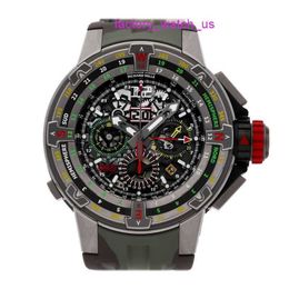 RM Functional Wrist Watch RM60-01 Flyback Automatic 50mm Titanium Mens Strap Watch RM60-01