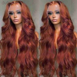 Synthetic Wigs Synthetic Wigs 13x4 Reddish Brown Body Wave Lace Frontal Hair Wig Front 13x6 Lace Frontal Wig Glueless Wig Hair Wigs ldd240313
