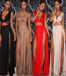 Sibybo Sexy Sparkly Bandage Bodycon Dresses 2018 Halter Deep V Neck Lace Up Crop Top Two Piece Set Summer Party Dresses Vestidos6176041