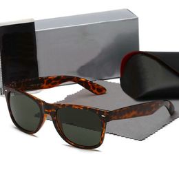 Raysbans Classic brand WAYFARER luxury square sunglasses men acetate frame with ray black lenses sunglasses for women UV400 Tortoiseshell Colour with box r2140