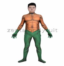 3D Print Aquaman Costume Aquaman Skin Lycra Spandex Cosplay Zentai Suit7230534