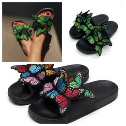 2024 Designer Sliders Sandal mens Slippers Black Bee Tigers Slide Canva green summer beach Slides SIZE 36-41 GAI