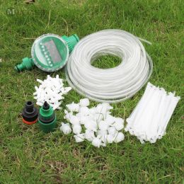 Kits MUCIAKIE 25M Transparant or Black DIY Micro Drip Irrigation System Plant Self Automatic Watering Timer Garden Hose Kit Dripper