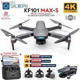 Drones KF101 MAX-S Drone Professional With 4K Camera 5KM WIFI 500m Height EIS 3-axis Gimbal FPV Brushless Quadcopter RC GPS Dron 24313