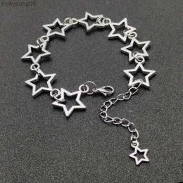 Bangle New Star Charm Bracelet Pentagram Link Bracelet Animation Inspiration Womens Jewellery Fashion Gift y2kL2403