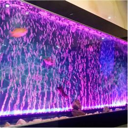 Aquariums Aquarium LED light Air Bubble Aquarium Lamp Underwater Submersible Fish Tank Light Colour Changing Making Oxygen Accessories
