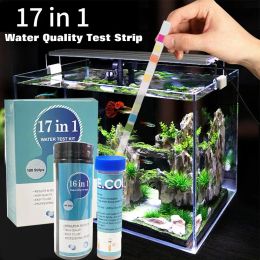 Testing 17 In 1 Water Test Strip Aquarium Fish Tank Pool Water Drinking Water Quality Hardness PH, Bromine, Nitrate Test Strip