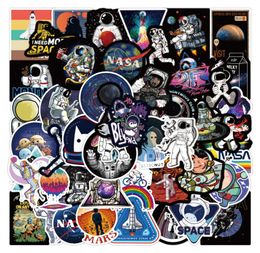 50PCS Cartoon Cute Astronaut Car Graffiti Stickers Aesthetics For Laptop Diy Luggage Kids Toys Wall Motorcycle Water Bottle Tire D2242517