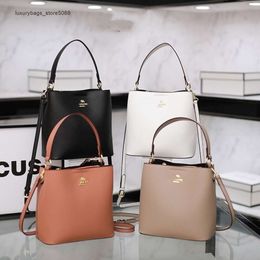 Cheap Wholesale 50% Off New Designer Handbags New Bag Womens Bucket Genuine Leather Bags Shoulder Handbag