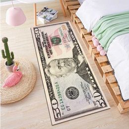 Carpets Creative USA Dollar 3D Carpet for Living Room Area Rug Floor Mat Bedside Hallway Doormat Kids Bedroom Rug Decoration Home Carpet