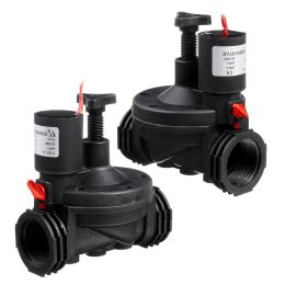 Timers Newest 1'' Industrial Irrigation Valve 12V/24V AC Solenoid Valves Garden Controller for Garden Yard Garden Water Timers