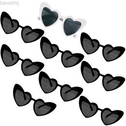 Heart Shaped for Women Retro Cat Eye Sunglasses Wedding Engagement Decoration Shopping Traveling Party Accessories ldd240313