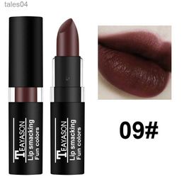 Lipstick Sexy Black Matte Lipstick Makeup Deep Dark Moisturising Long Lasting Waterproof Velvet Lipstick 12 Colours Fashion Lip Make-Up 240313