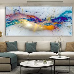Paintings DDHH Nice Cloud Abstract Oil Painting Think Independe Wall Picture For Living Room Canvas Modern Art Poster And Print No239p