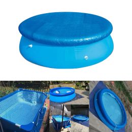 Accessories 183/244cm Swimming Pool Cover AntiDust Waterproof Pool Tub Cover For Above Ground Pool Outdoor Garden Swimming Pool Cloth Cover